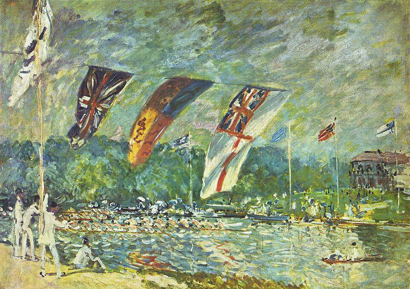 Alfred Sisley Regatta in Molesey oil painting picture